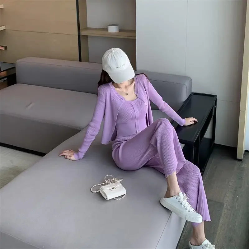 "Chic Comfort: Elevate Your Style with 3-Piece Top and Inner Wear Set" "Versatile Layers: Perfectly Pairs with Pants for Effortless Outfits"