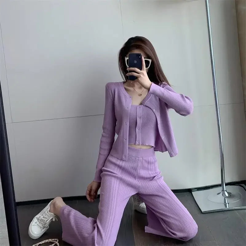 "Chic Comfort: Elevate Your Style with 3-Piece Top and Inner Wear Set" "Versatile Layers: Perfectly Pairs with Pants for Effortless Outfits"