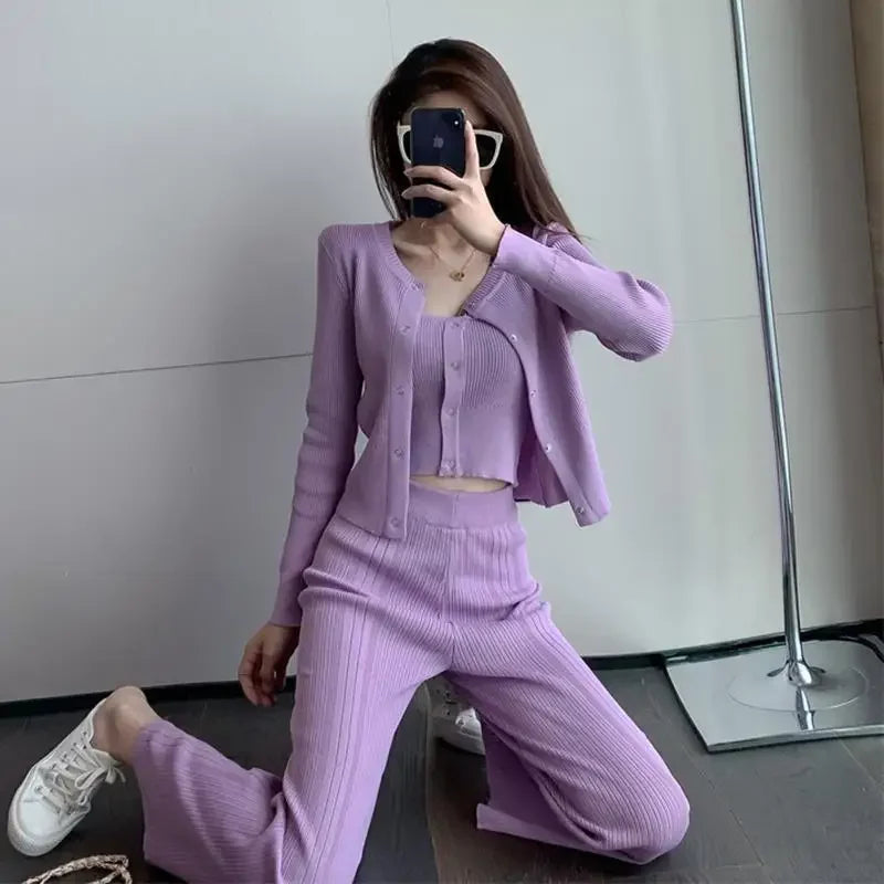 "Chic Comfort: Elevate Your Style with 3-Piece Top and Inner Wear Set" "Versatile Layers: Perfectly Pairs with Pants for Effortless Outfits"