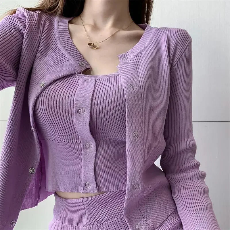 "Chic Comfort: Elevate Your Style with 3-Piece Top and Inner Wear Set" "Versatile Layers: Perfectly Pairs with Pants for Effortless Outfits"