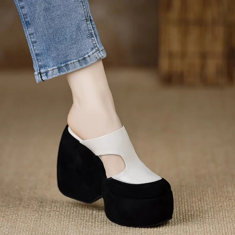 "Luxury Platform Women Sandals - High Thick Bottom Casual Summer Shoes"