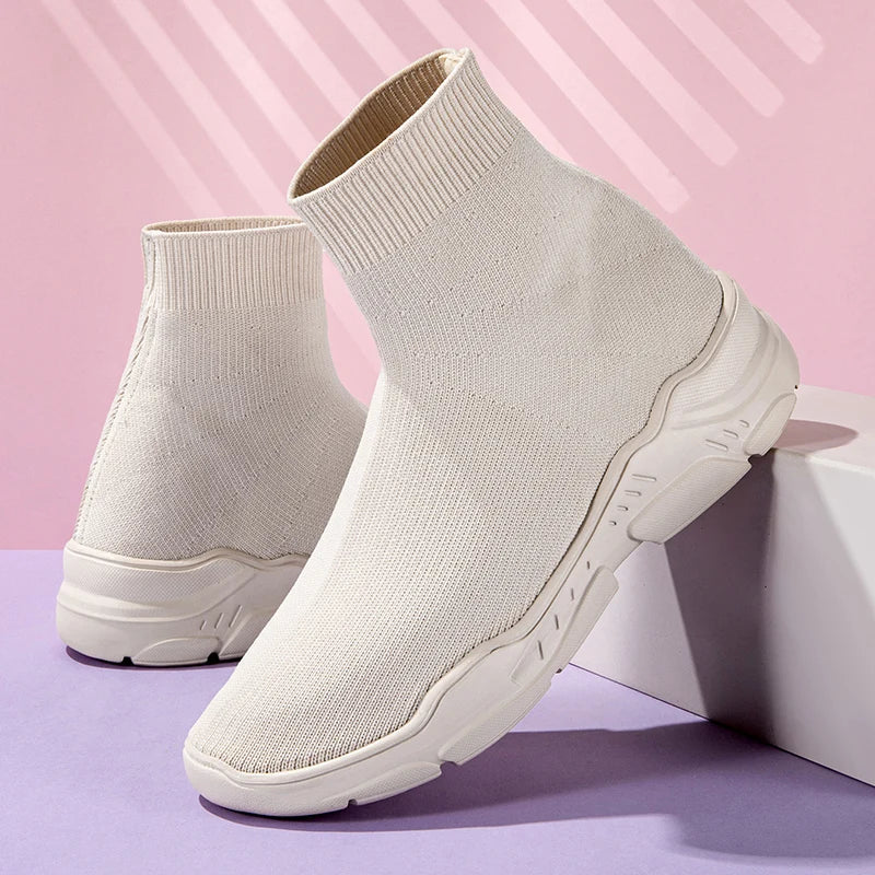 Brand High-Top Slip-On Sneakers for Effortless Style and Comfort