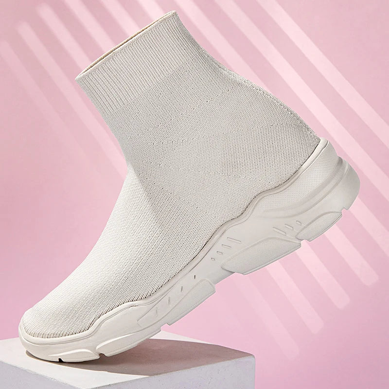 Brand High-Top Slip-On Sneakers for Effortless Style and Comfort