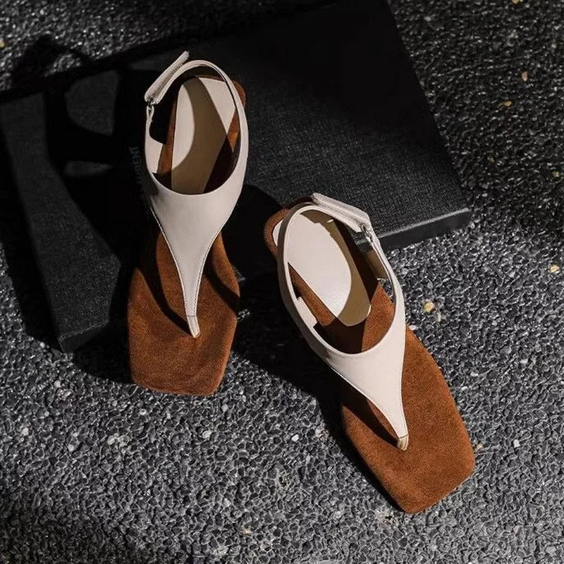 "Handmade Summer Wedge Sandals with Clip-On & Slingback, Unique Heels and Flip Flops for Women"