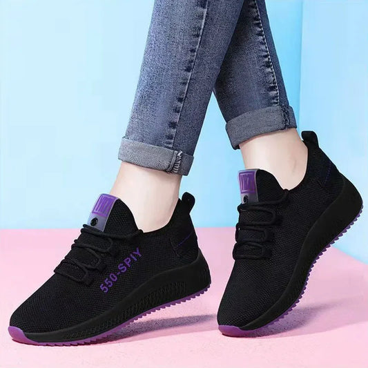 "Women's Casual Slip-On Sneakers - Lightweight Non-Slip Summer Walking & Tennis Shoes"