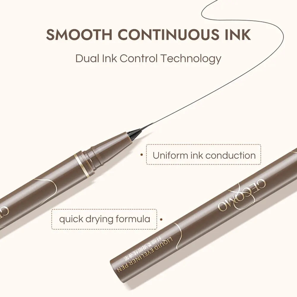 Liquid Eyeliner 0.01mm Super Slim Waterproof Quick Dry Long Lasting Color No Smudging Eyeliner Pencil