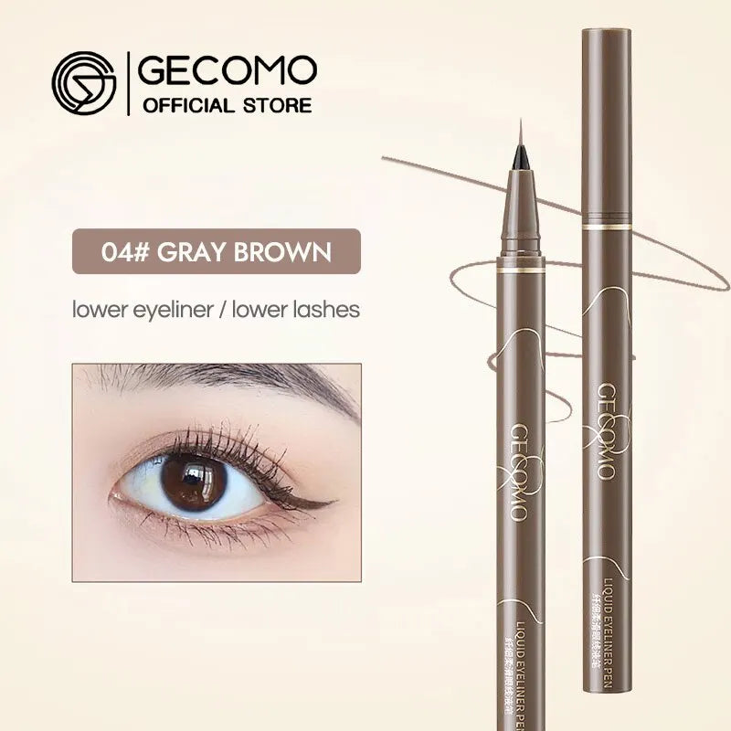 Liquid Eyeliner 0.01mm Super Slim Waterproof Quick Dry Long Lasting Color No Smudging Eyeliner Pencil