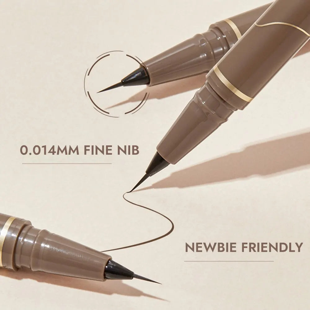 Liquid Eyeliner 0.01mm Super Slim Waterproof Quick Dry Long Lasting Color No Smudging Eyeliner Pencil