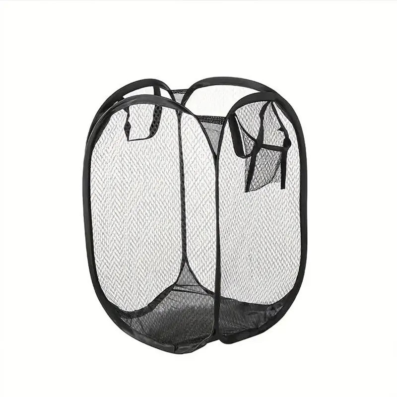 Mesh Pop-up Laundry Basket, Laundry Basket, Foldable Dirty Clothes Storage Basket, Large Capacity Storage Basket