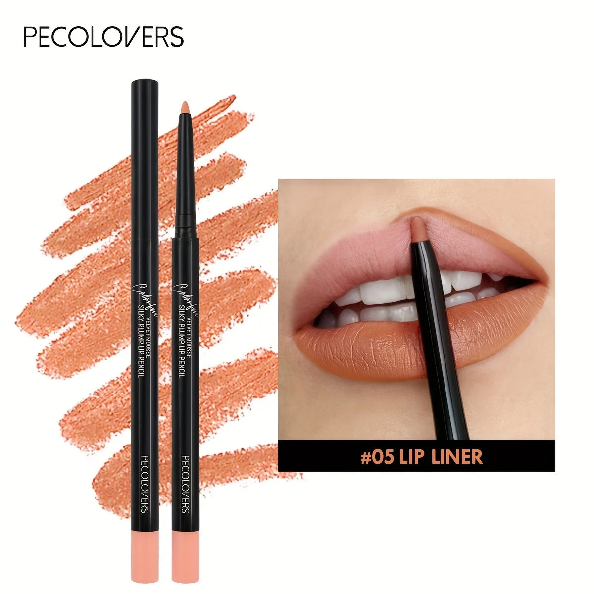 Waterproof Matte Lipliner Pencil Red Contour Tint Lipstick Long Lasting Non-stick Cup Moisturizing Lips Makeup 12 Colors