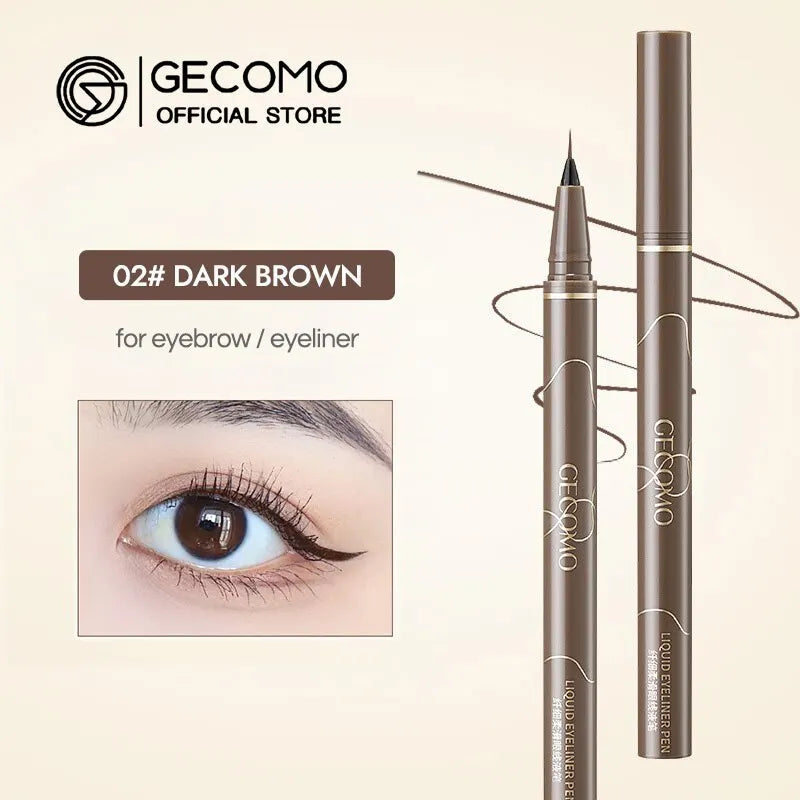 Liquid Eyeliner 0.01mm Super Slim Waterproof Quick Dry Long Lasting Color No Smudging Eyeliner Pencil