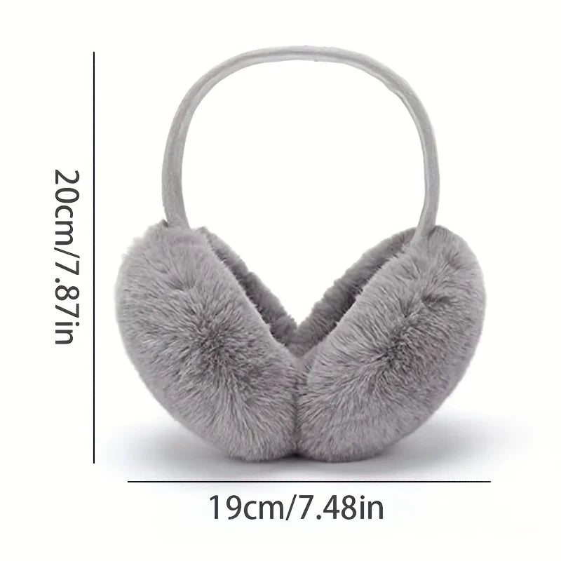 Solid Soft Plush Ear Keep Warmer Winter Earmuffs for Women Men Fashion Outdoor Earflap Protection Ear-Muffs Ear Cover