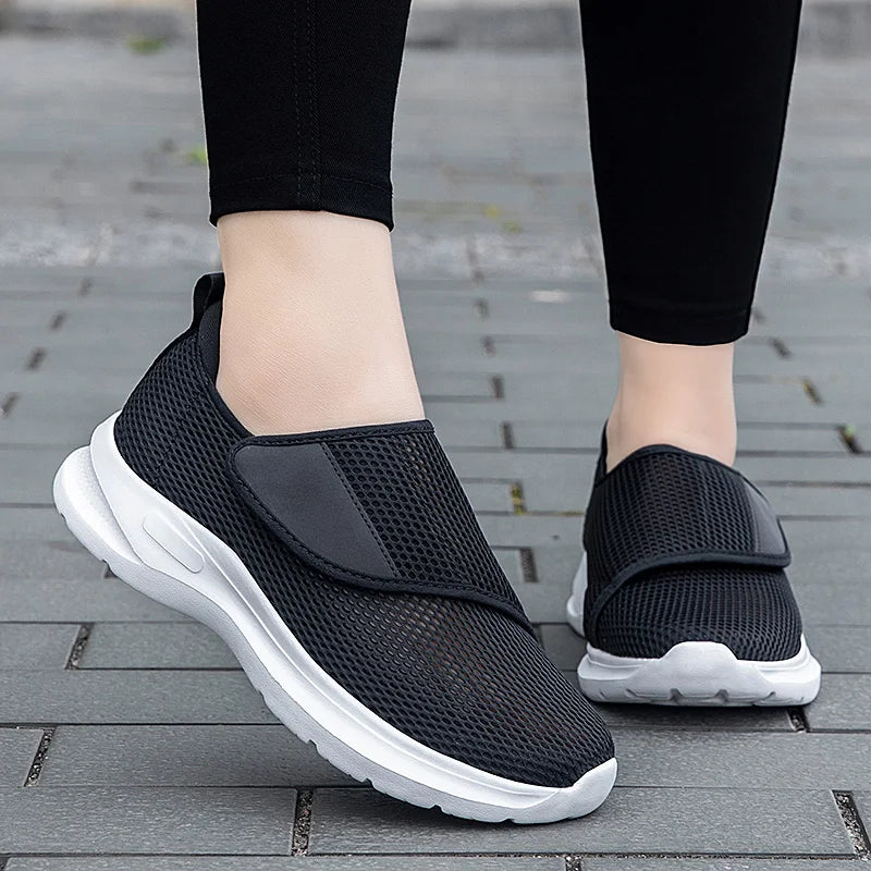"Women’s & Men’s Orthopedic Casual Shoes for Wide, Swollen Feet - Adjustable, Soft, Comfortable Walking Shoe for Diabetics"