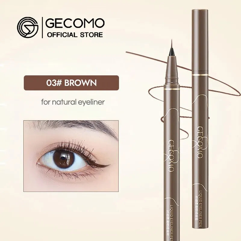 Liquid Eyeliner 0.01mm Super Slim Waterproof Quick Dry Long Lasting Color No Smudging Eyeliner Pencil