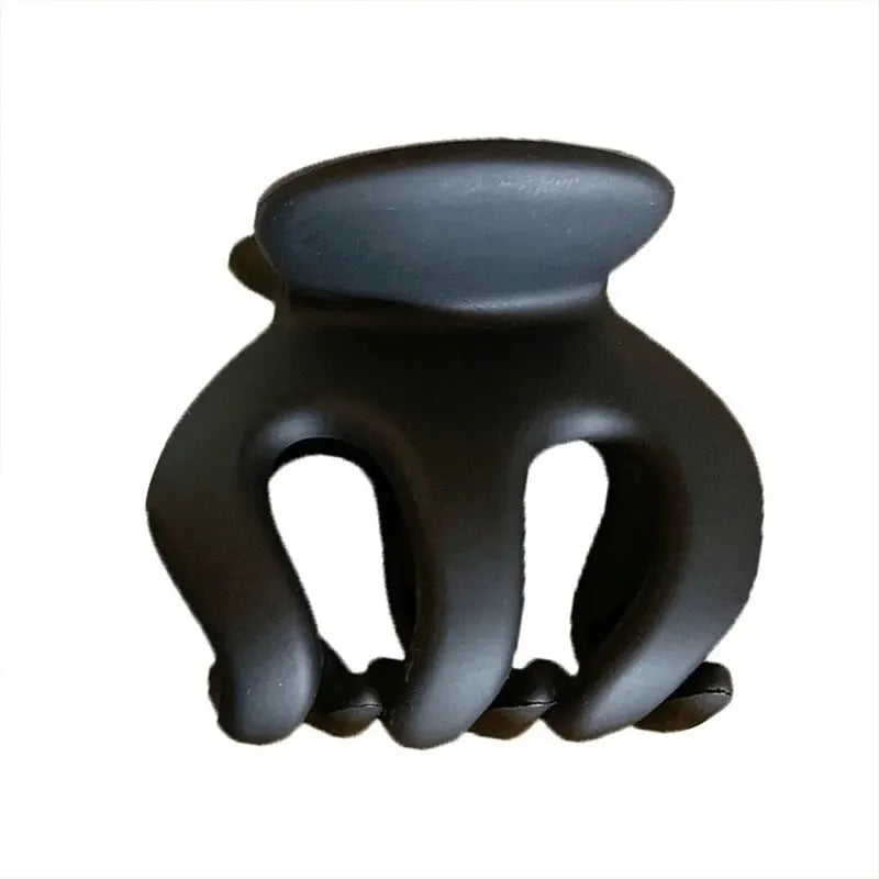 54pcs Milk Tea Color System Hair Bands Grab Clip Large Intestine Hair Band Side Clip High Elasticity Hair Band